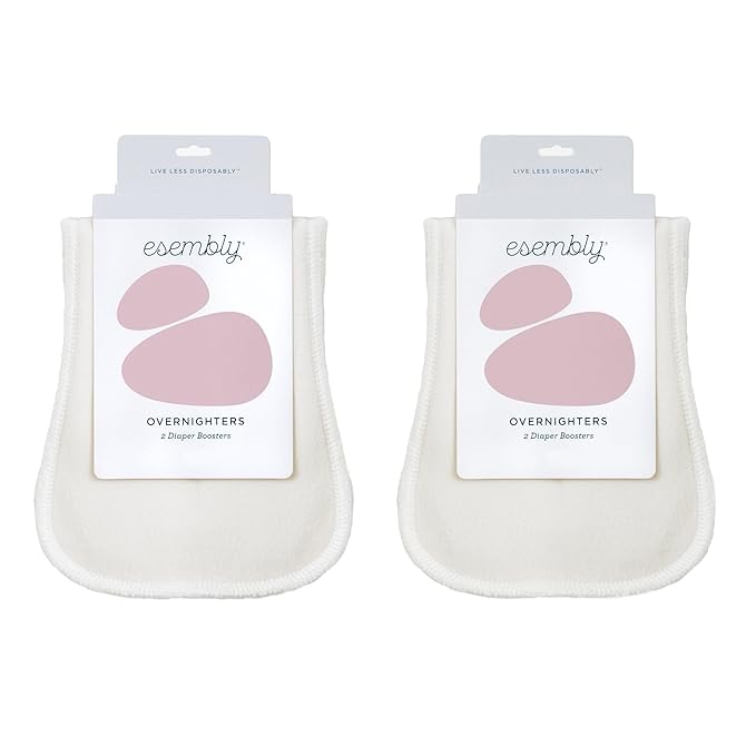 Esembly Ultimate Nighttime Diapering Bundle | Cloth Diaper Inners (3-Pack) and Overnighters (4-Pack)