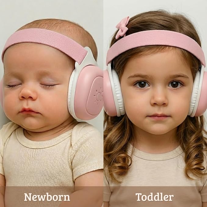 Baby Noise Cancelling Headphones – Infant & Toddler Ear Muffs 24 dB – Hearing Protection – Adjustable Newborn Ear Defenders.