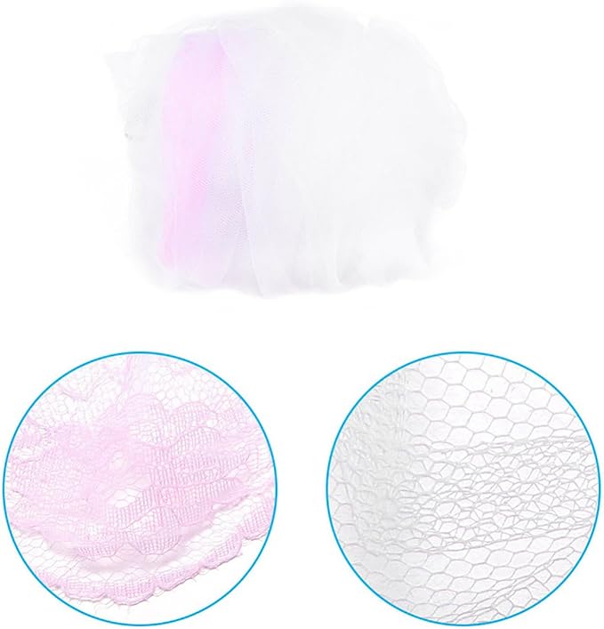 Universal Crib Floor Mosquito Net with Lace, Breathable Crib Netting Bed Curtains Canopy for Baby Kids, Toddler Bed Crib Dome Canopy Netting Without Stand