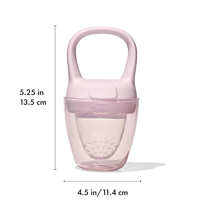 OXO Tot Silicone Self-Feeder 2 Pack - Opal and Blossom