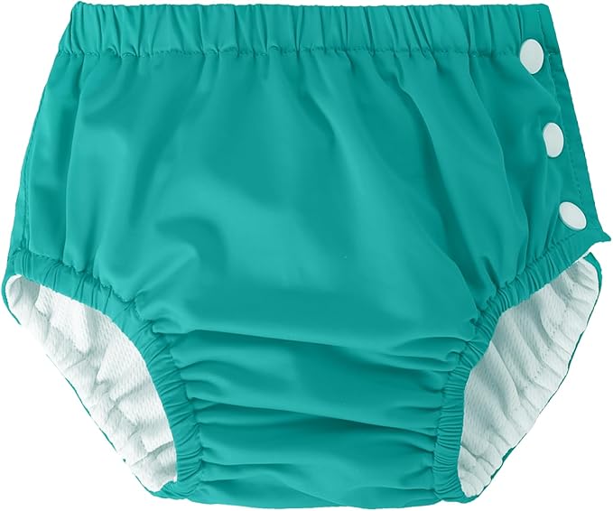 Baby Newborn Reusable Swim Diapers Infant Unisex Washable Swim Diaper Toddler Swimming Diapers Green, 3-6 Months