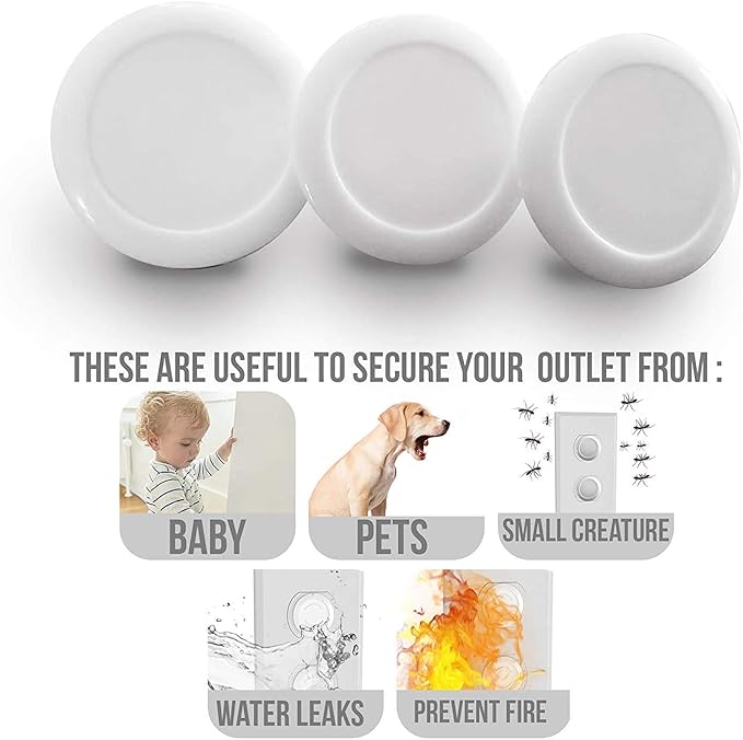 Outlet Covers Child Proof Plug Cover for Electrical Outlets Baby Proof Socket Safety Proofing Wall Guards Protectors - 24 Count