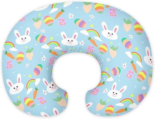 Bunny 1 Feeding Pillow Covers Washable & Breathable Nursing Pillow Slipcovers Breastfeeding Newborn Feeding Cushion Cover Practical Gift, Best Choice for Mom Cover Only