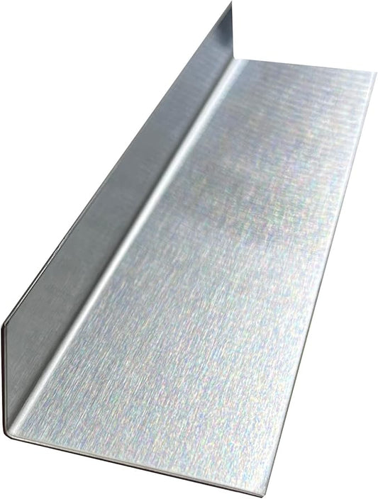 Brushed 304 Stainless Steel Universal Gap Filler Finishing Angle Trim Kit Elements (Inner Finish, 1" x 2.25" x 30)