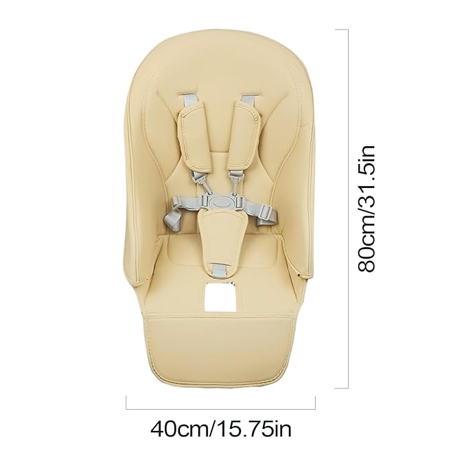 High Chair Cushion Replacement, PU Leather Baby High Chair Cover, Non-Slip Baby Dining Chair Cover Seat Padded Cushion for Pegs Pere_go, Siesta Zero3