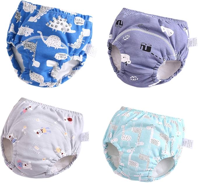 U0U Baby Girls Cotton Training Pants Toddler Potty Training Underwear for Boys and Girls