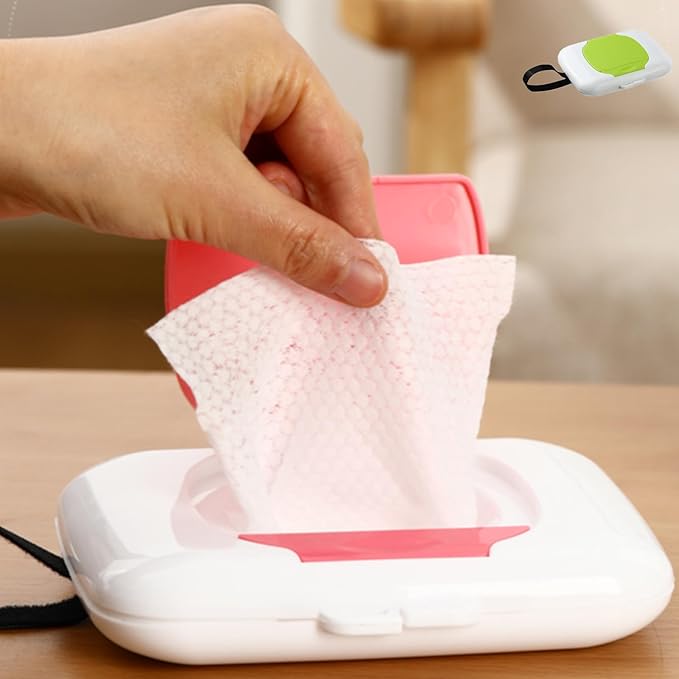 Wipes Dispensers Travel Wipes Case Refillable Wipe Holder Reusable Travel Wet Wipe Pouch Hanging Wet Wipe Container Indoor Outdoor Wipe Box