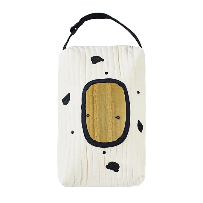 Quilted Baby Wipe Holder Floral Diaper Pouch Portable Quilted Wipes Bag for Car, Stroller