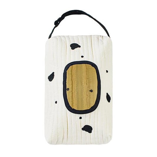 Quilted Baby Wipe Holder Floral Diaper Pouch Portable Quilted Wipes Bag for Car, Stroller