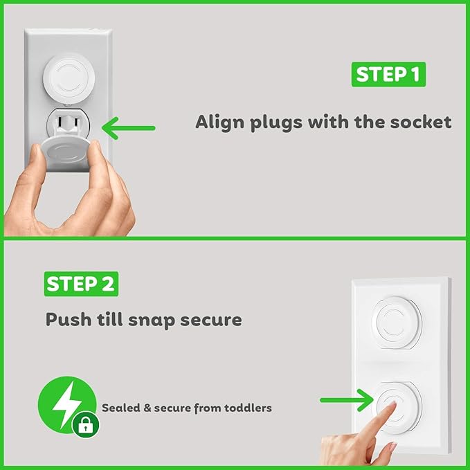 Outlet Covers Child Proof Plug Cover for Electrical Outlets Baby Proof Socket Safety Proofing Wall Guards Protectors - 24 Count