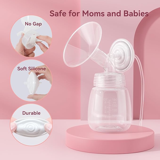Replacement Pump Bottles for Spectra/Motif Luna/Most Wide-Mouth Flanges, S1 S2 Milk Storage Bottle for Pumping, 6oz/180ml