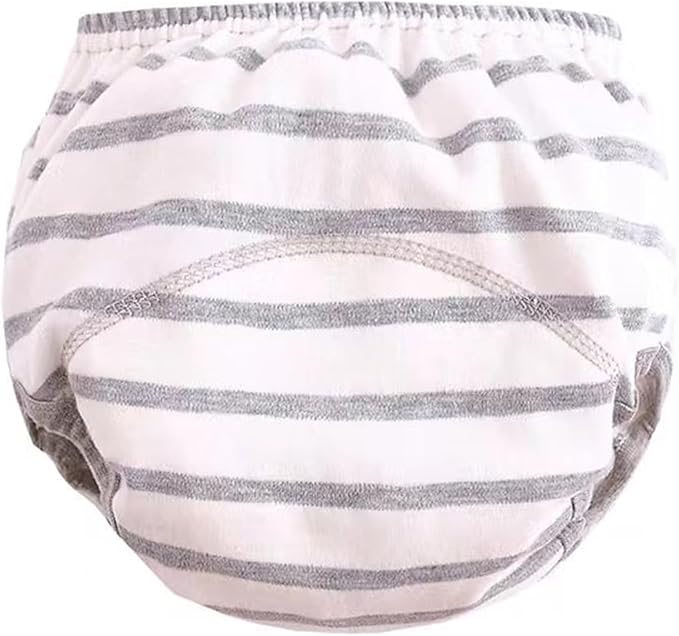 Cotton Reusable Baby Training Pants Unisex Potty Toddler Underpants Kids Waterproof Breathable Underwear 6-Pack