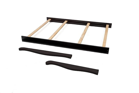 Full-Size Conversion Kit Bed Rails for Sorelle Crib & Changer Combos - Wood Rail - Toddler & Adult Rail for Full-Size - Baby Furniture (Model #1205R, Espresso - Princeton Elite Panel Crib & Changer)