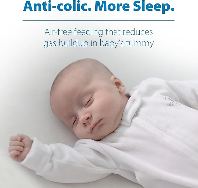 Dr. Brown's Anti-Colic Options + Narrow Glass Baby Bottle with Level 1 Slow Flow Nipple, BPA-Free, 0m+, 4 oz/120mL, 4-Pack + 8oz/250mL, 4-Pack