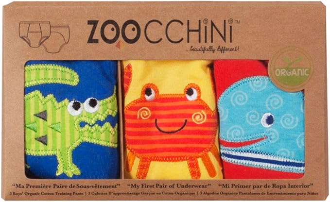 ZOOCCHINI boys Organic Cotton Potty Training Underwear