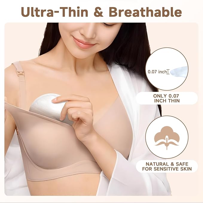 Ultra-Absorbent Disposable Nursing Pads,Super Soft & Breathable Breast Pads,Make The Breasts Light and Stay Dry,Breastfeeding Essentials for Moms,300 Count