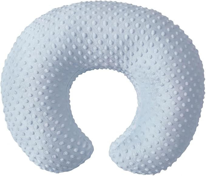 Nursing Pillow, Breastfeeding Pillows with Removable Cover for Mom with Breathable Filling, Ergonomic Baby Feeding Essentials for Bottle and Breastfeeding (Blue)