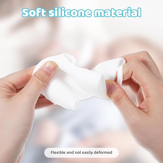 3 Pack Silicone Sleeves for Dr. Brown Glass Baby Bottles, Drop Safe Silicone Sleeve for Dr. Brown Wide Neck Glass Bottles 5 oz(White,Green,Blue)