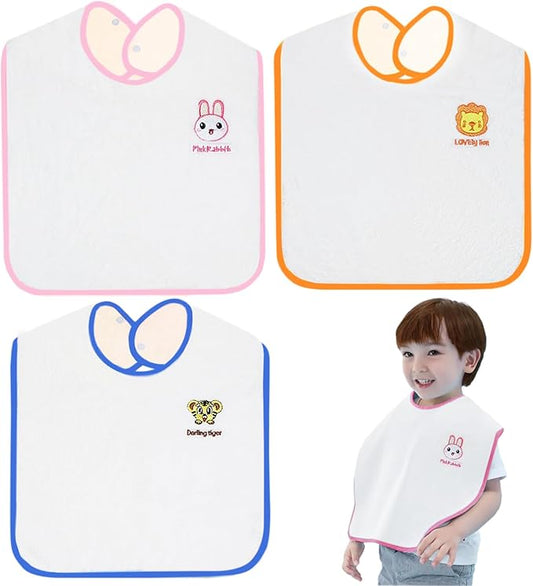 Bibs Set Large Toddler Bibs Ultra Soft & Absorbent,Pullover Baby Bibs for Drooling Feeding