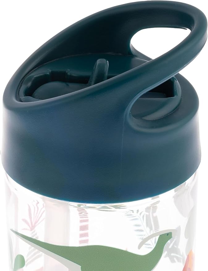 Stephen Joseph, Kids Flip Top Water Bottle, 10 oz Tritan BPA Free, Water Bottle for Girls & Boys, Back to School Flip Top Bottle, Blue Dino