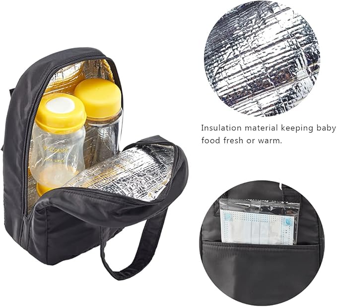 MOMIGO 3pcs Diaper Bag Baby Cooler Pouch Set - Diaper Bag Organizing Pouches Diaper Wet Dry Bags Waterproof Reusable, Travel Beach Pool Daycare for Diaper or Wet Clothes