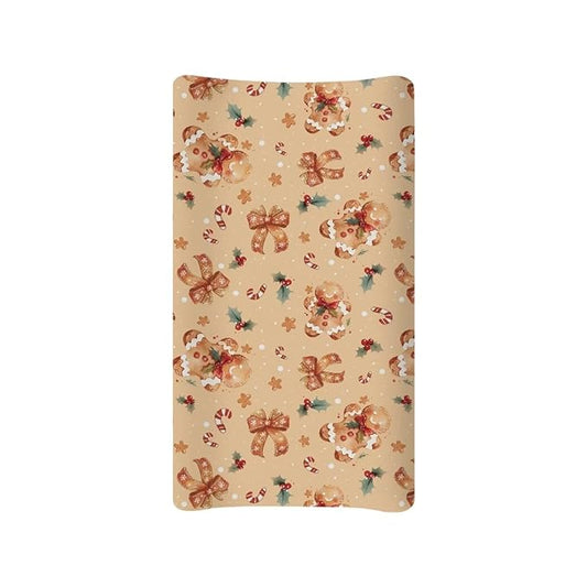 Cute Diaper Change Table Covers Gingerbread Man Changing Pad Cover for Baby Breathable Changing Mat Cover for Baby Girls Boys Gift for Christmas