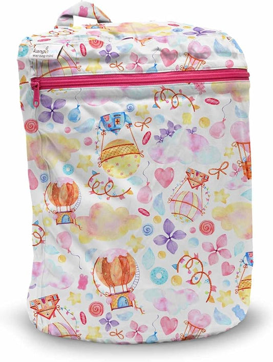 Kanga Care Wet Bag MINI Seam Sealed Waterproof 3D Dimensional for Baby Cloth Diapers, Travel, Beach, Pool, Gym, Swim | Candylicious