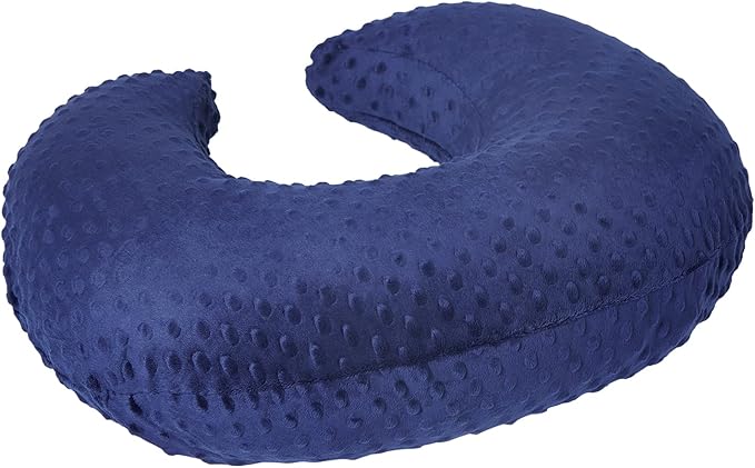 Dots Nursing Pillow Cover, Case Plush Breathable Breastfeeding Pillow Slipcover Fits Nursing Pillow, Super Soft Snug Positioners for Baby Boy Baby Girl (Estate Blue)