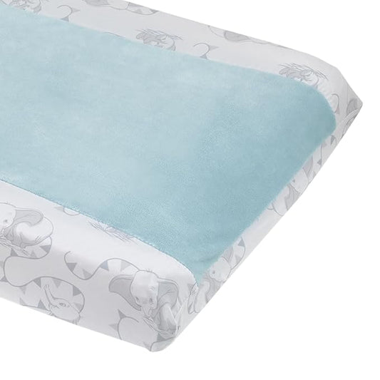 Disney Dumbo Hello Baby Grey and White Super Soft Changing Pad Cover