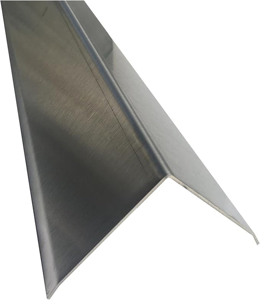 Brushed 304 Stainless Steel Corner Guards, 48" Wall Protectors, 20ga & 16ga, Available in 1/2" to 4", Multi-Pack Options (1, 2, 5, or 10) (1, 4 x 4, 16ga, with Hug Edges)