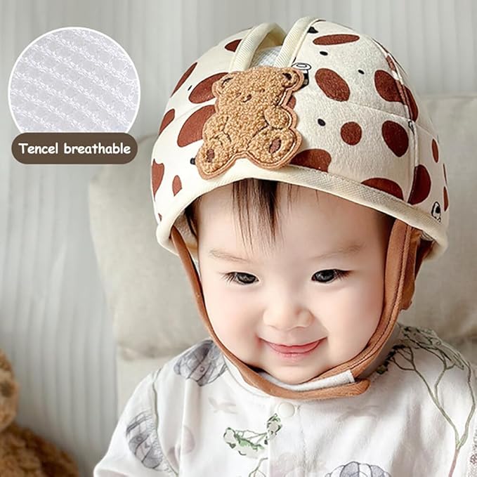 Baby Safety Helmet, Breathable Baby Head Protector for Crawling and Walking, Infant Soft Helmet Anti-Collision, Ultra-Lightweight, Expandable and Adjustable Thickened Toddler Headguard, Type 1