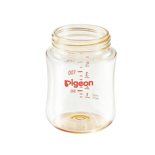 Pigeon PPSU Baby Bottle Replacement Body – 5.4 oz/160 ml, Wide Neck, Heat-Resistant, Drop-Proof, Durable, Easy to Clean, Perfect for Newborns, 1 Pack