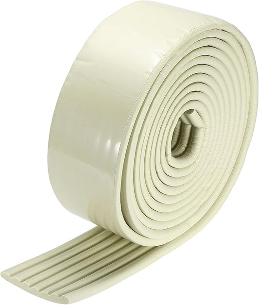 uxcell Bunk Bed Ladder Pad, 16.4ft NBR Self-Adhesive Corner Edge Protector Soft Furniture Corner Guard for Ladder Table Desk Edge, White