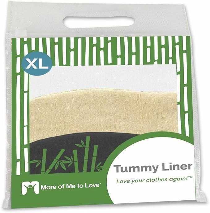More of Me to Love Viscose and Cotton Blend Tummy Liners (9-Pack, X-Large, Black, White, Beige)