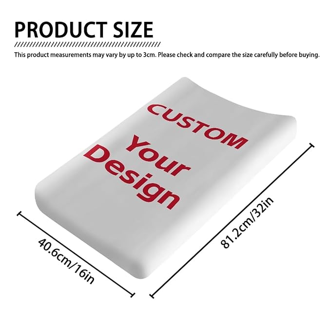Custom Changing Pad Cover Add Your Design Here for Soft Skin-Friendly Changing Table Sheets for Baby Boy and Baby Girl, Personality