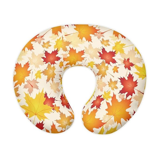 Fall Leaf Nursing Pillow Cover for Baby Boys Girls, Fall Decorations for Home Breastfeeding Pillow Slipcover, Soft Nursing Pillowcase for Newborn Infant, Cover Only