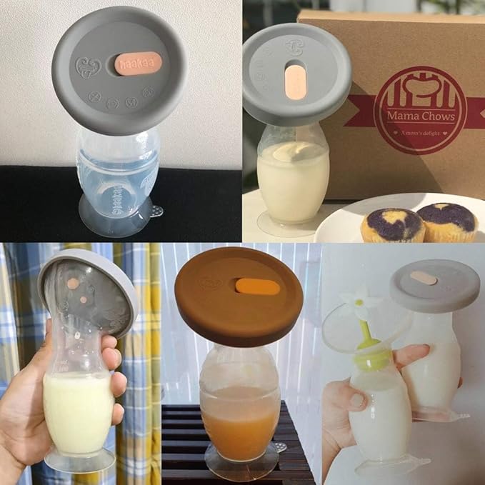 Haakaa Gen 2 Silicone Breast Pump with Suction Base and Leak-Proof Silicone Cap, 4 oz/100 ml, BPA PVC and Phthalate Free