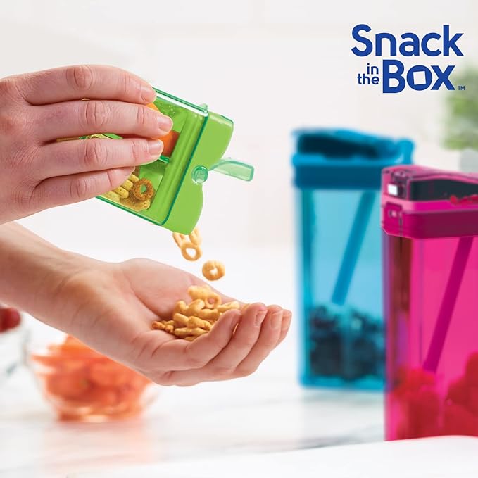 Precidio Design Snack in the Box NEW Little Finger-Friendly Eco-Friendly Reusable Snack Container (Purple) 1001PR
