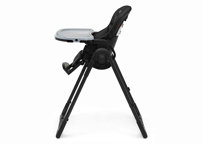 Jeep by Delta Children Classic Convertible 2-in-1 High Chair for Babies and Toddlers with Adjustable Height, Recline & Footrest - Dishwasher Safe Meal Tray, Black