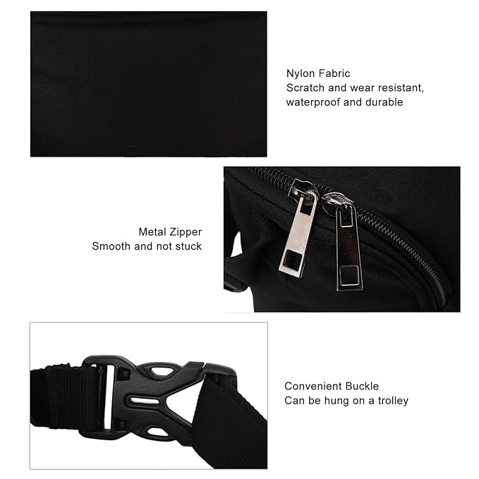 Garosa Breastmilk Bottle Thermal Bag Breastmilk Cooler Bag Bottle Storage Bag Insulation Tote Pouch Stylish Large Capacity for Nursing Mom Daycare Lunch(Black)
