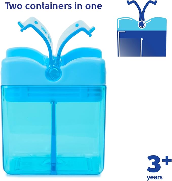 Precidio Design Snack in the Box NEW Little Finger-Friendly Eco-Friendly Reusable Snack Container (Blue) 1001BL