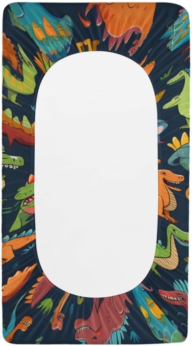 Changing Pad Covers for Boys Girls, Dinosaurs Diaper Changing Table Pad Cover Soft Breathable Changing Mat Cover for 32''x16 Cute Birthday Gifts for Baby