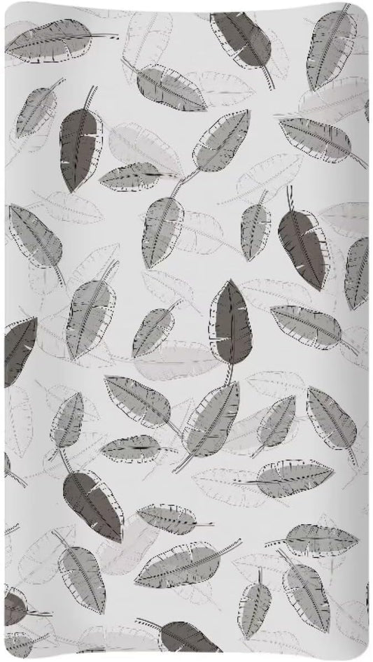 Leaf Baby Changing Pad Cover Stain Resistant Breathable Nursery Pad Change Cover Soft Stretchy Changing Table Cover Fit 32"x16" Contoured Pad