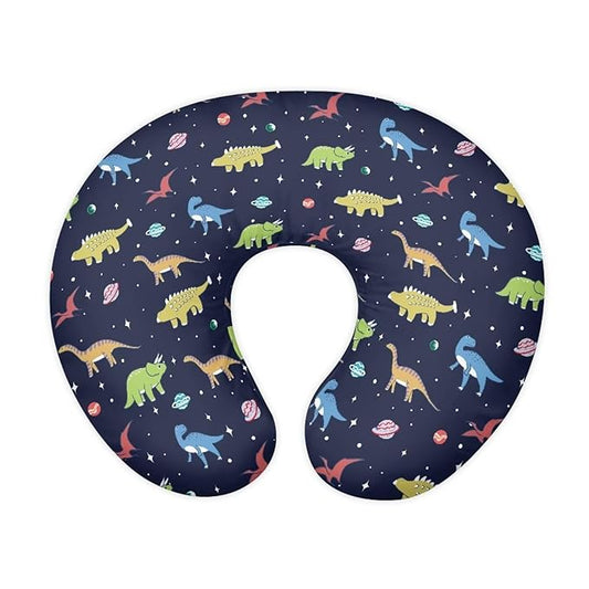 Nursing Pillow Cover Dinosaur Quick-Dry Fabric Fits The Original Support Pillow for Breastfeeding and Bottle Feeding Nursing Pillow Cover Dark Blue