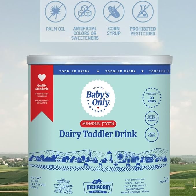 Baby’s Only Toddler Nutritional Drink, Toddler Formula for Kids 1-3 Years, Made with 27 Vitamins & Minerals for Growth & Immune Support, 21 oz – 4 Pack
