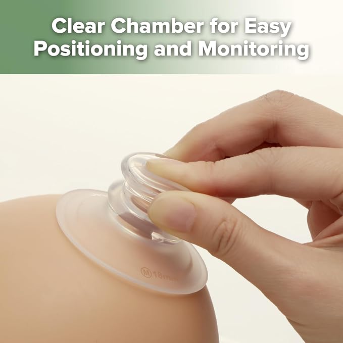 haakaa Silicone Nipple Correctors for Flat, Short or Inverted Nipples, Inverted Nipple Corrector for Breastfeeding with Storage Case, M