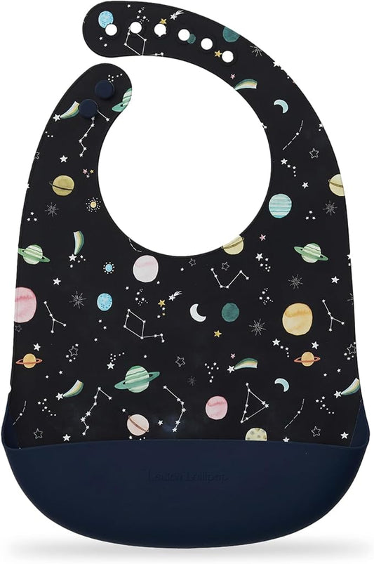 Loulou Lollipop Soft, Waterproof Silicone Feeding Bib for Babies and Toddlers