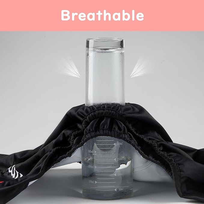 Littleforbig Washable Adjustable Reusable Waterproof Cloth Adult Diaper Wrap Cover One Size - I Love Mommy Black