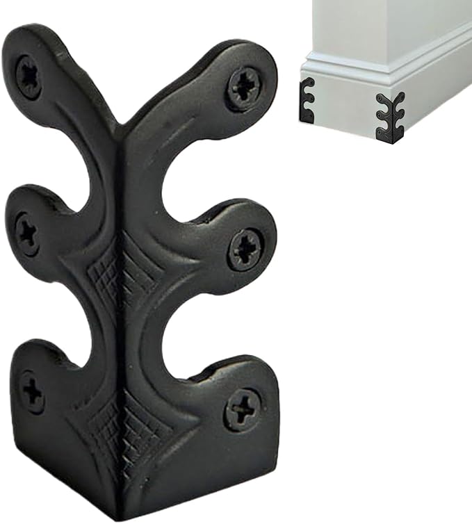 Baseboard Protector - Antique Corner Protectors, Brass Skiffers | Edge Corner Protectors Metal Skiffer, Decorative Protector Cover, Solid Brass Skirting Board Corner Protectors, Corner Guard for Home