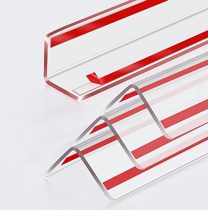 Clear Corner Guards for Walls,59 in(L) X 1-5/8 Inch(W) Wall Corner Protector,Corner Guard for Edge Protect,Plastic Corner Protectors for Walls Prevent Scratch,Easy to Install,4PCS